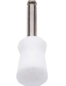 Cepillos. Para pulido de amalgamas y profilaxis. De cerdas blancas en forma de copa. Para pieza de mano. Pieza